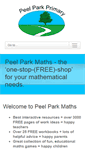 Mobile Screenshot of peelparkmaths.com
